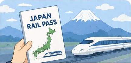 Japan Rail Pass with a Shinkansen and Mount Fuji
