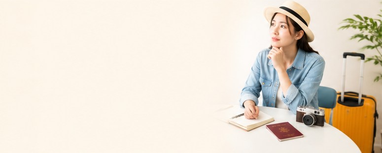 Traveler preparing a passport and practical checklist before flying to Japan