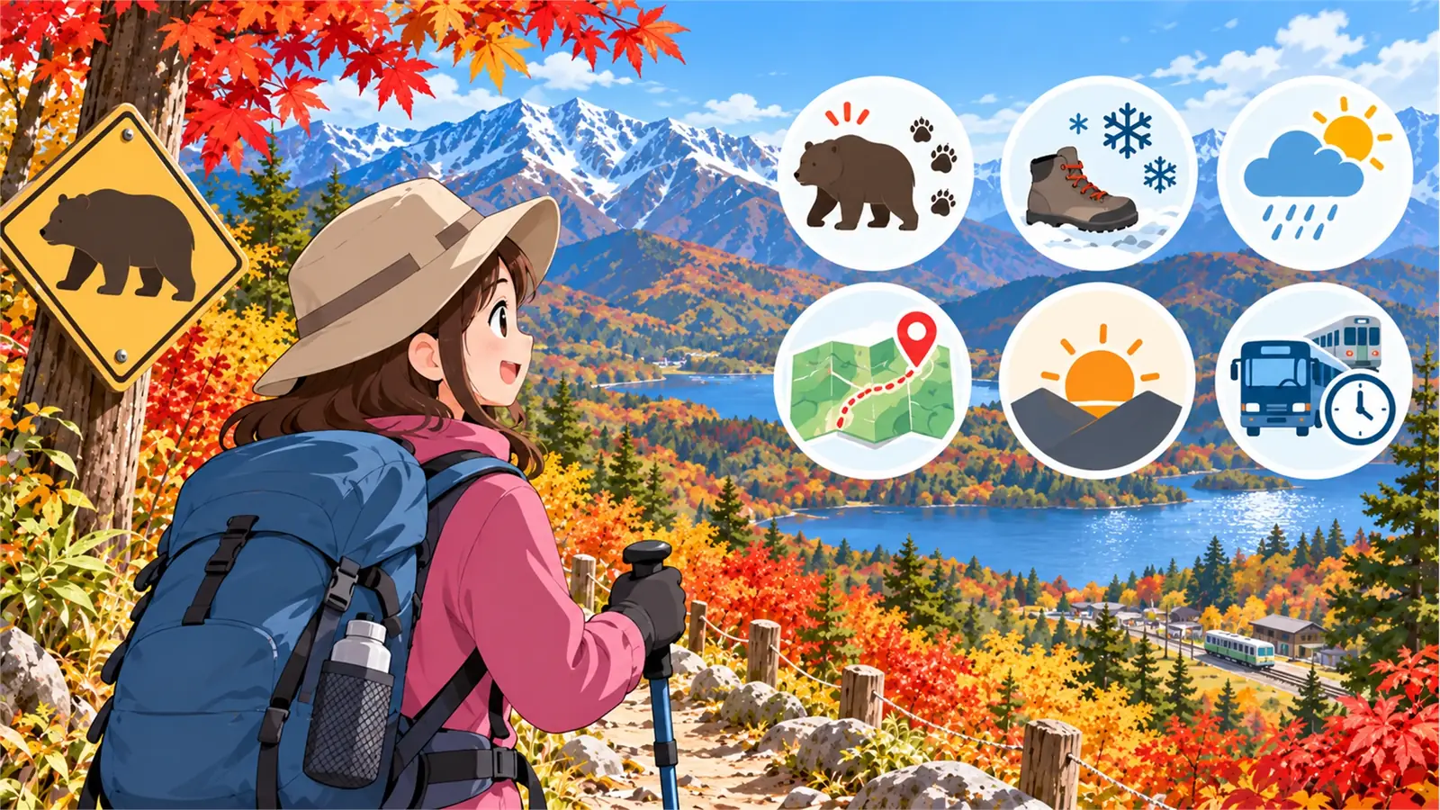 Autumn hiking safety in Japan with bear, weather and route tips